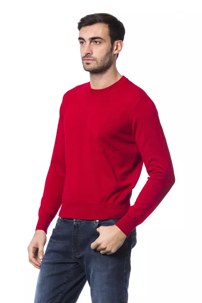 Billionaire Italian Couture Roter Pullover aus Merinowolle für Männer