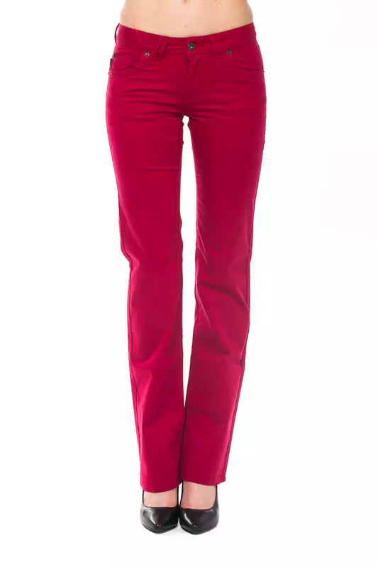 Ungaro Fever Red Cotton Pants for Women