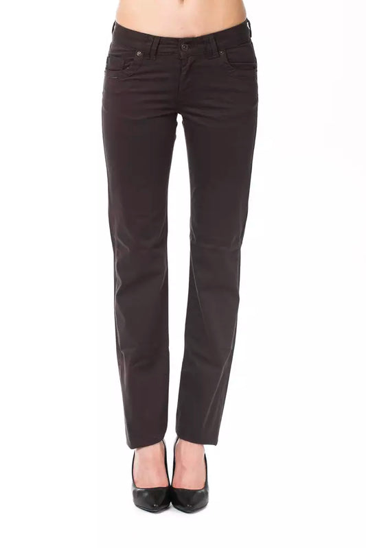 Ungaro Fever Brown Cotton Pants for Women