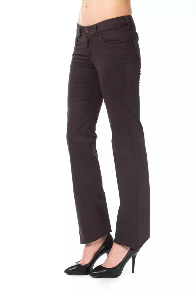 Ungaro Fever Brown Cotton Pants for Women