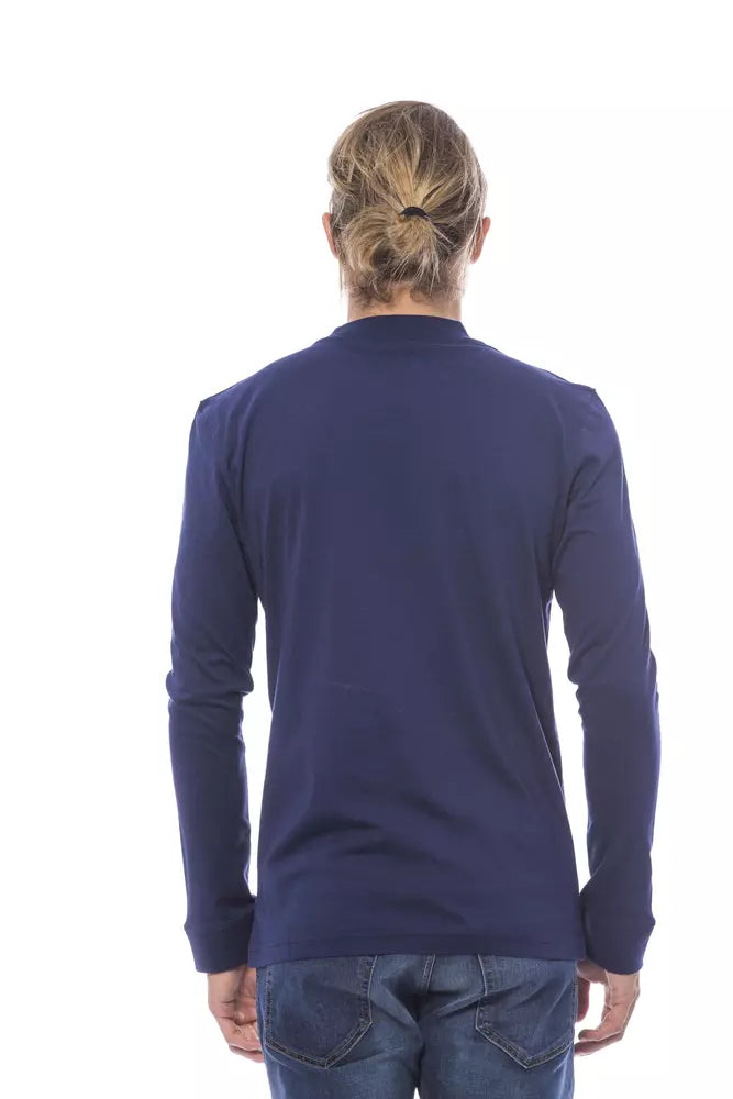 Verri Blue Cotton Sweater for Men