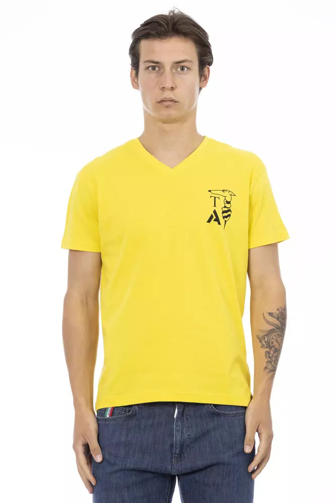 Trussardi Action Gelbes Baumwolle Männer T-Shirt