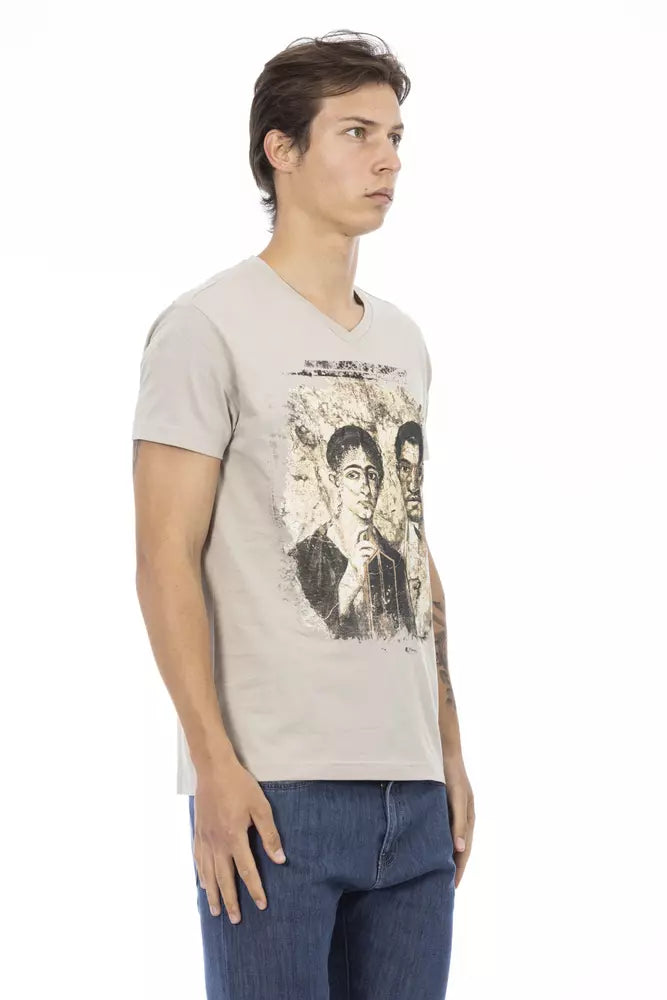 Trussardi Action Beige Baumwolle Männer T-Shirt