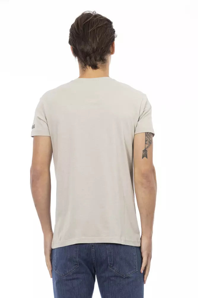 Trussardi Action Beige Baumwolle Männer T-Shirt