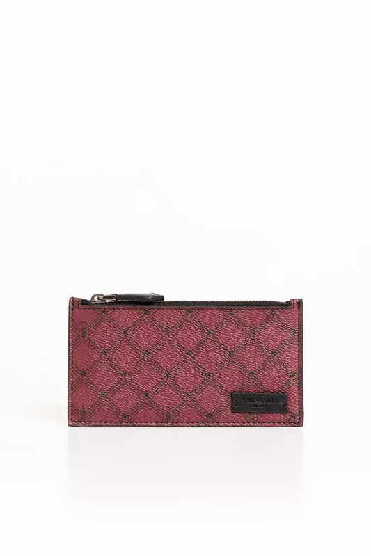 Trussardi Red Crespo Leather Men's Wallet