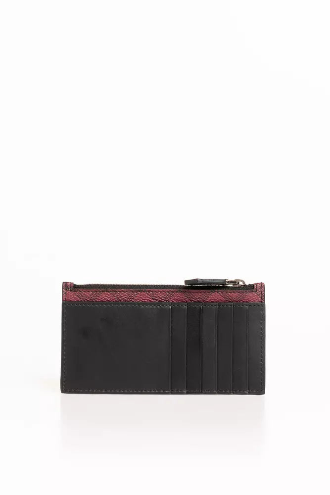 Trussardi Red Crespo Leather Men's Wallet