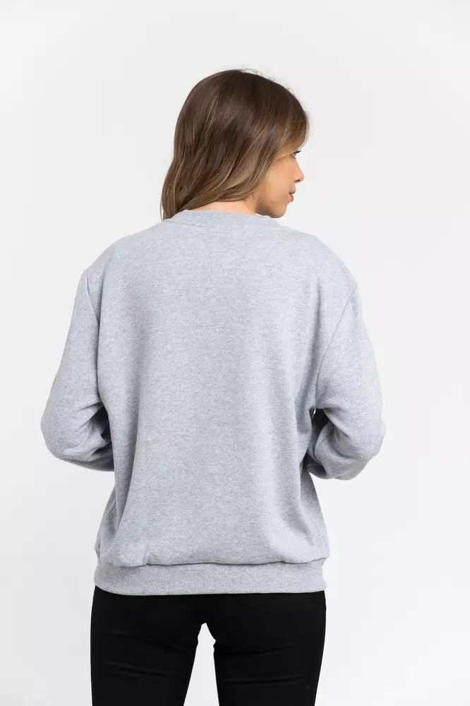 Trussardi Grey Cotton Sweater for Women