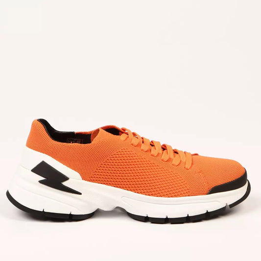 Neil Barrett Orange Textile Men's Sneakers