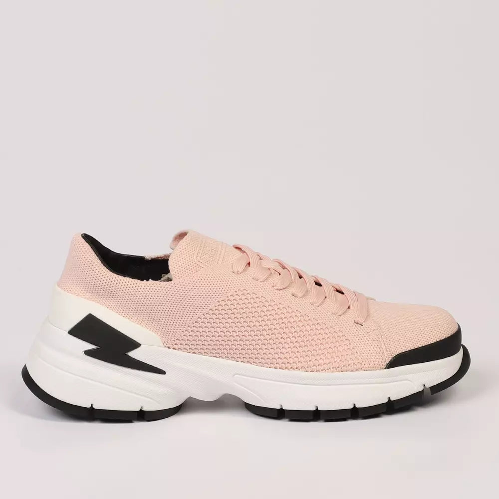 Neil Barrett Pink Textile Men's Sneakers