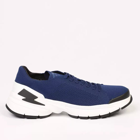 Neil Barrett Blue Textile Men's Sneakers