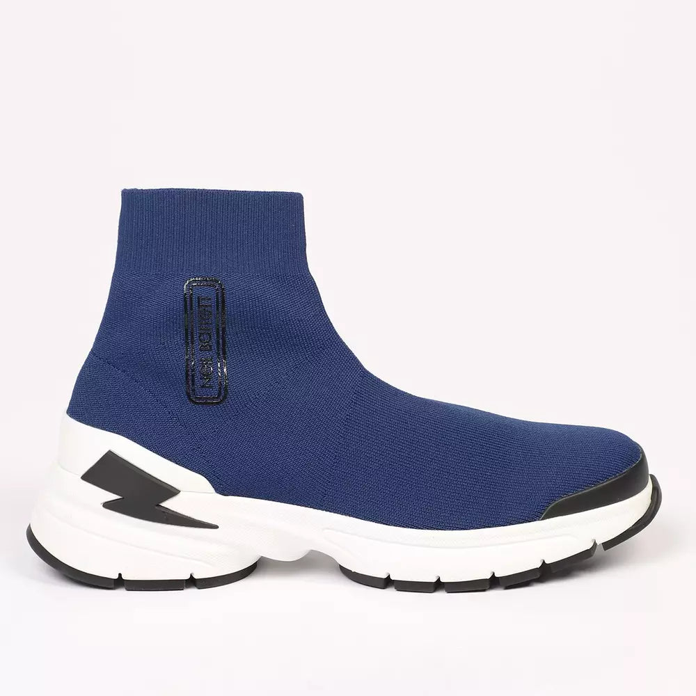 Neil Barrett Blue Textile Men's Sneakers