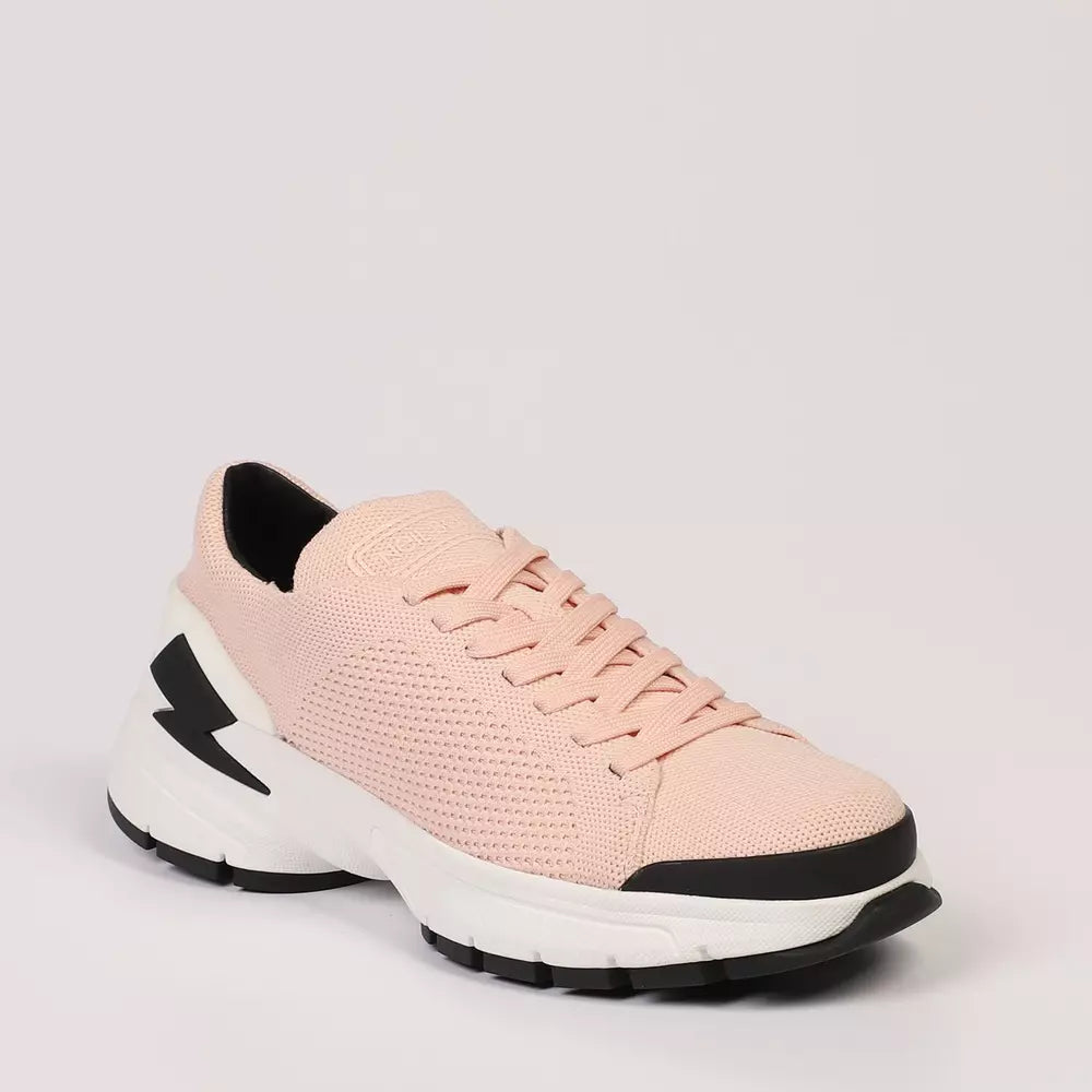 Neil Barrett Pink Textile Men's Sneakers