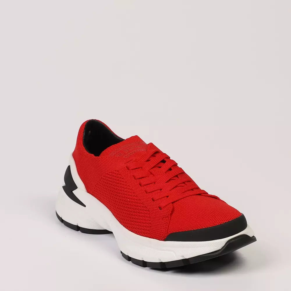 Neil Barrett Red Textile Men's Sneakers