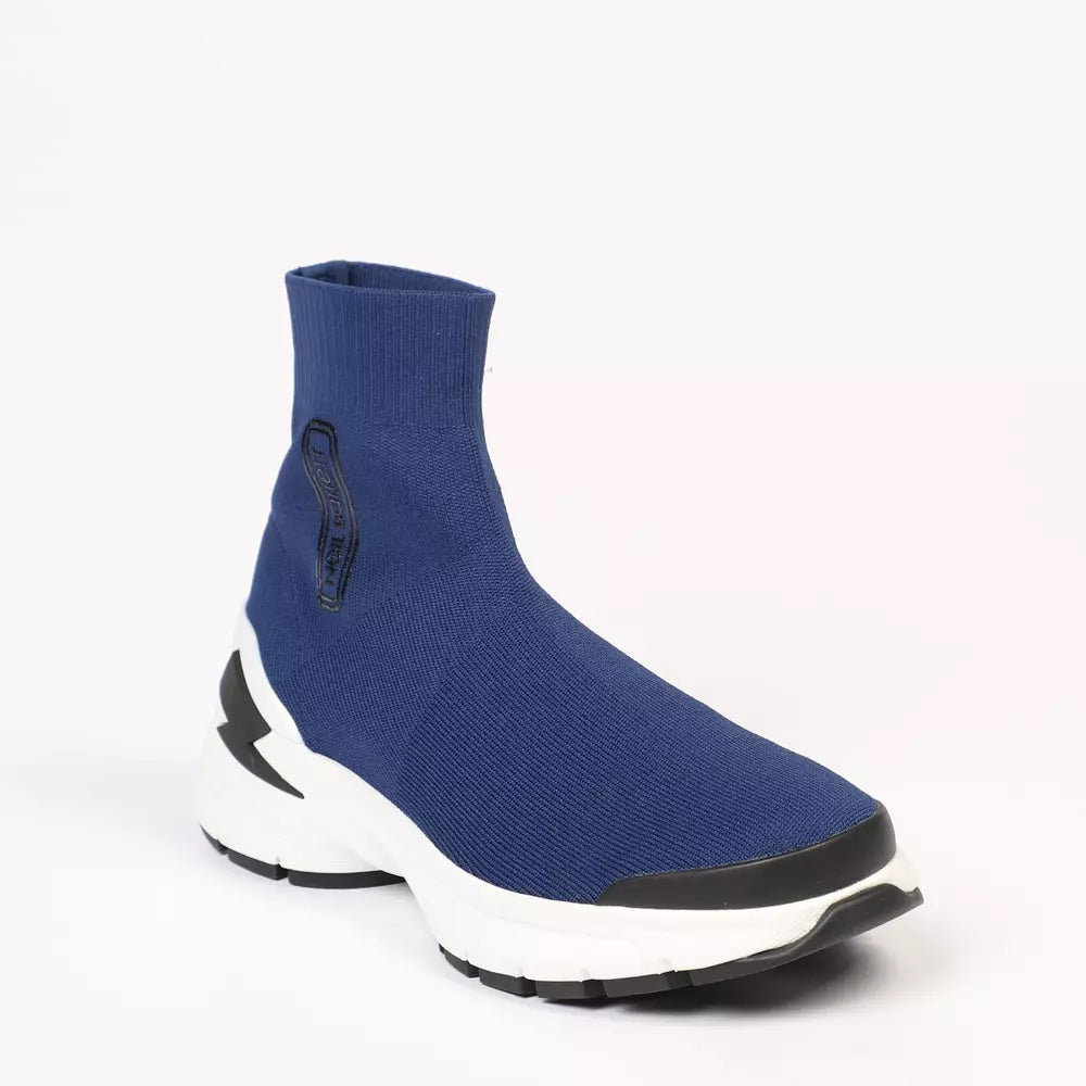 Neil Barrett Blue Textile Men's Sneakers