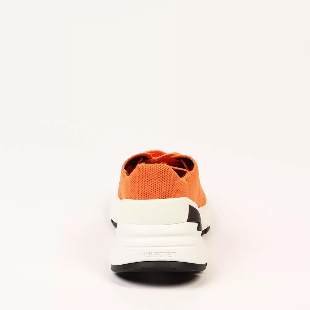 Neil Barrett Orange Textile Men's Sneakers