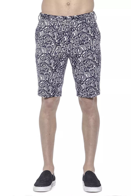 PT Torino Blue Cotton Men's Bermuda Shorts