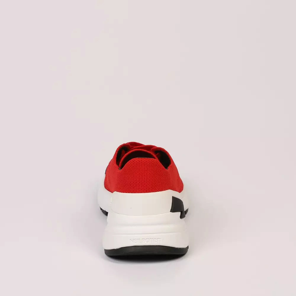 Neil Barrett Red Textile Men's Sneakers