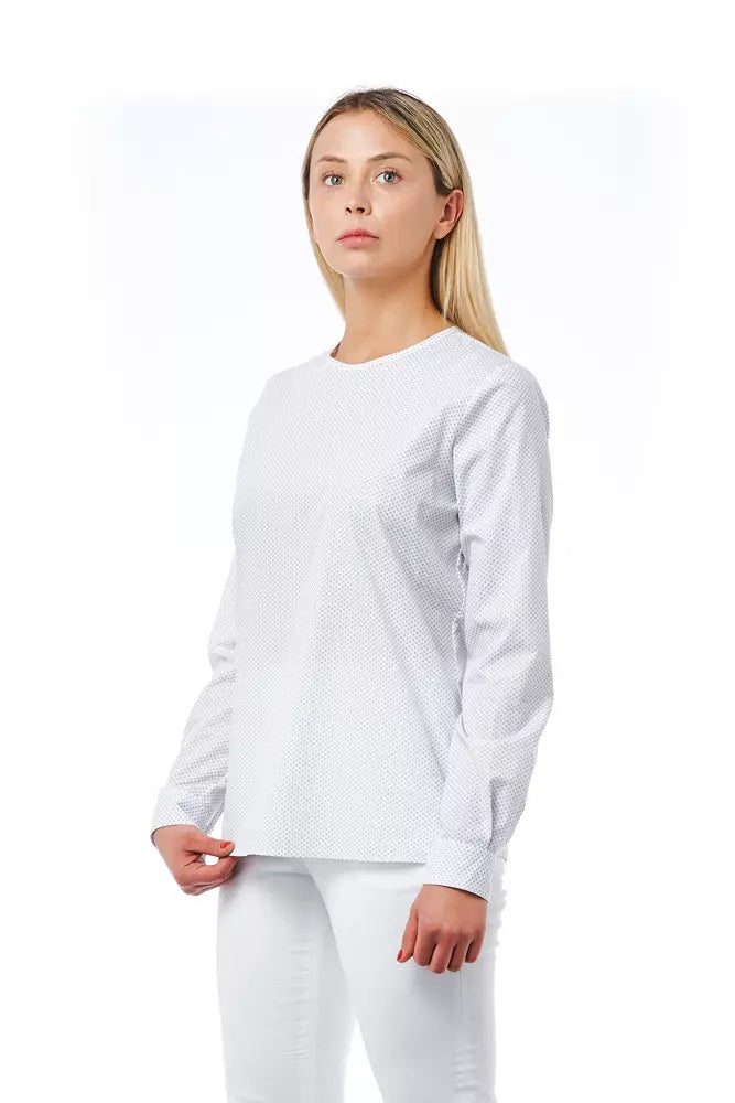 Bagutta Weiße Baumwolle Frauen Bluse