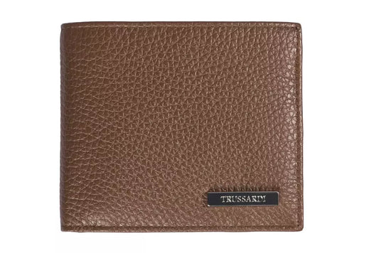 Trussardi Brown Leather Wallet for Men