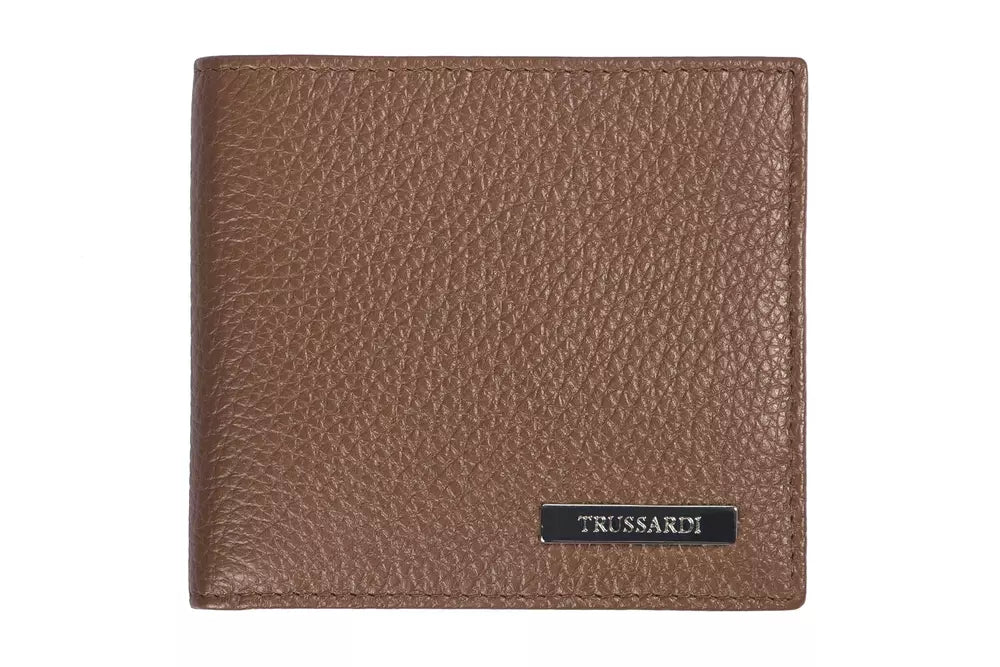 Trussardi Brown Leather Wallet for Men