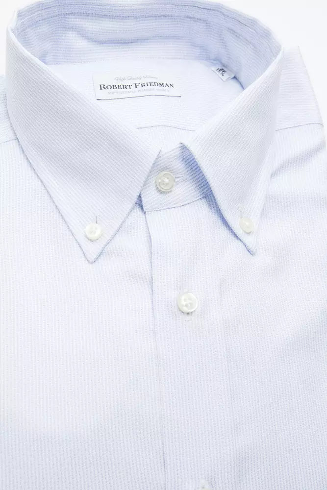 Robert Friedman Light Blue Cotton Shirt for Men