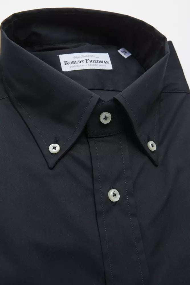 Robert Friedman Black Cotton Shirt for Men