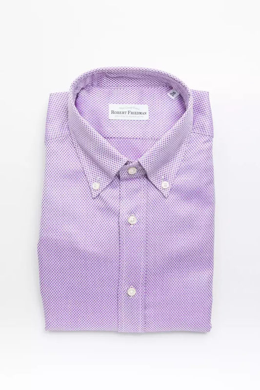 Robert Friedman Pink Cotton Shirt for Men