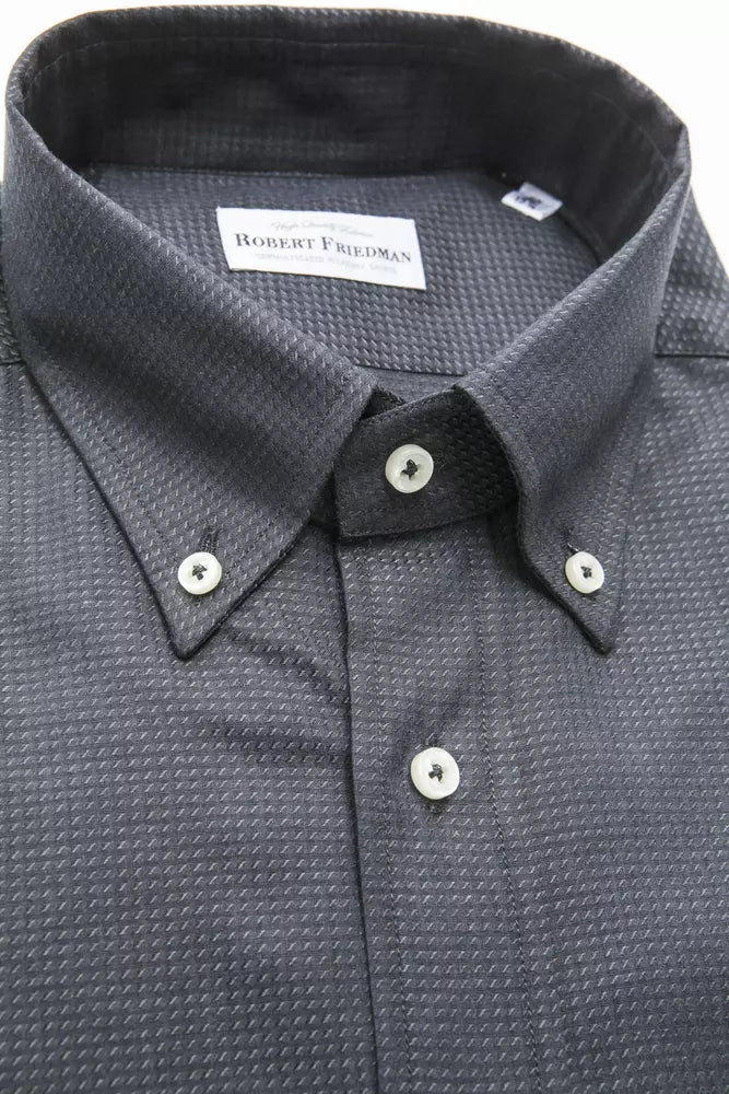 Robert Friedman Green Cotton Shirt for Men