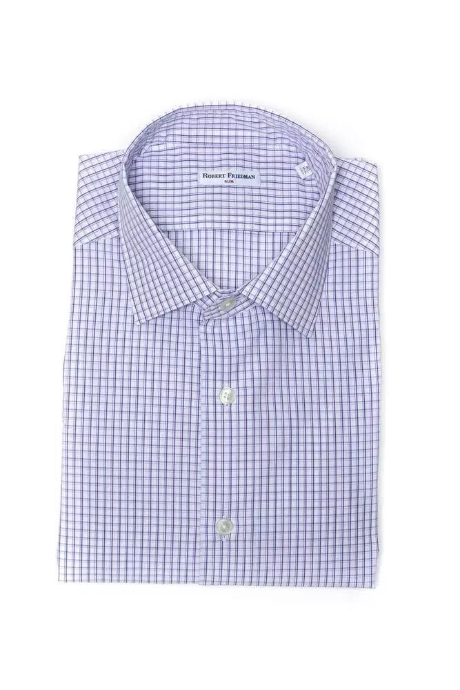 Robert Friedman Men's Burgundy Cotton Shirt