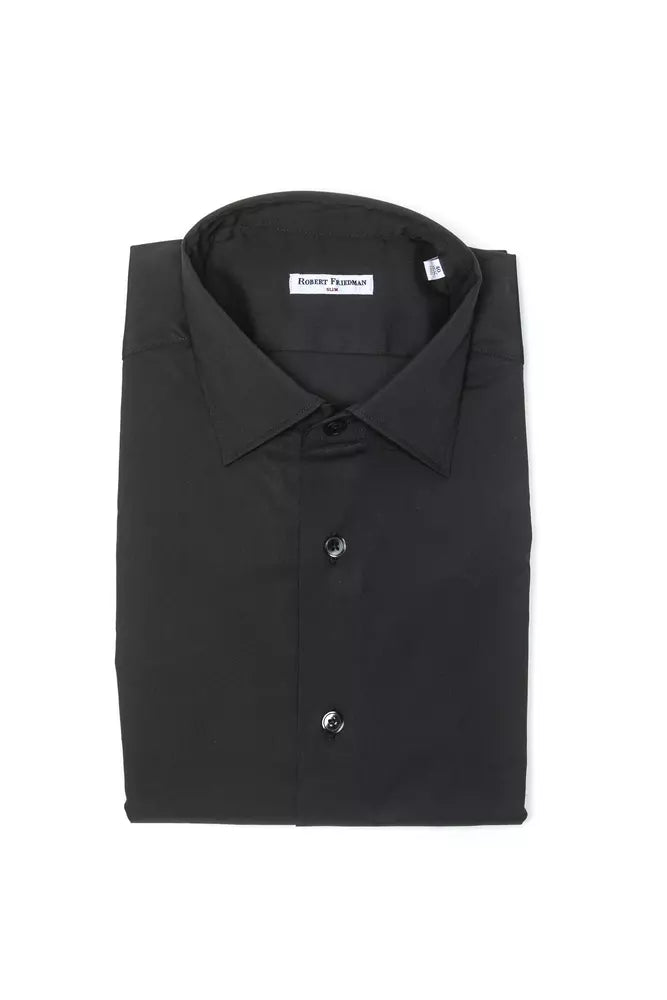 Robert Friedman Gray Cotton Shirt for Men