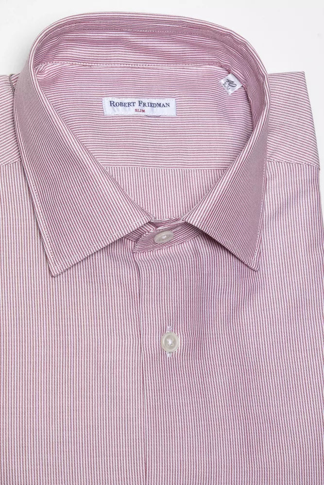 Robert Friedman Pink Cotton Shirt for Men