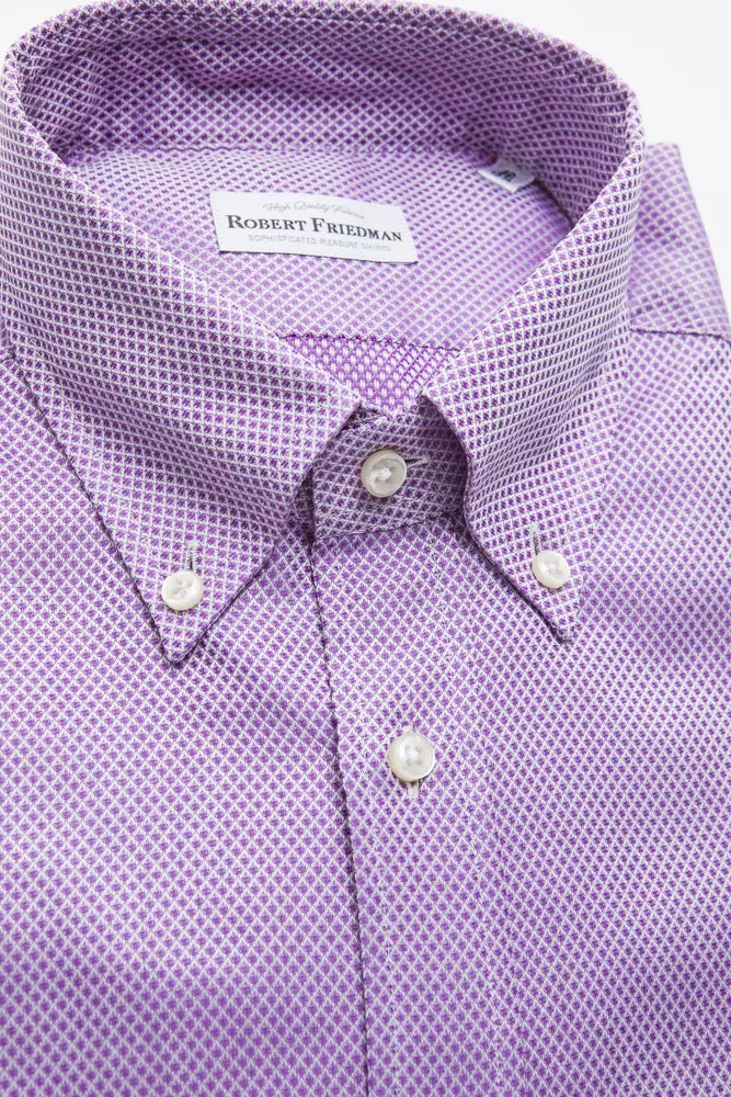 Robert Friedman Pink Cotton Shirt for Men