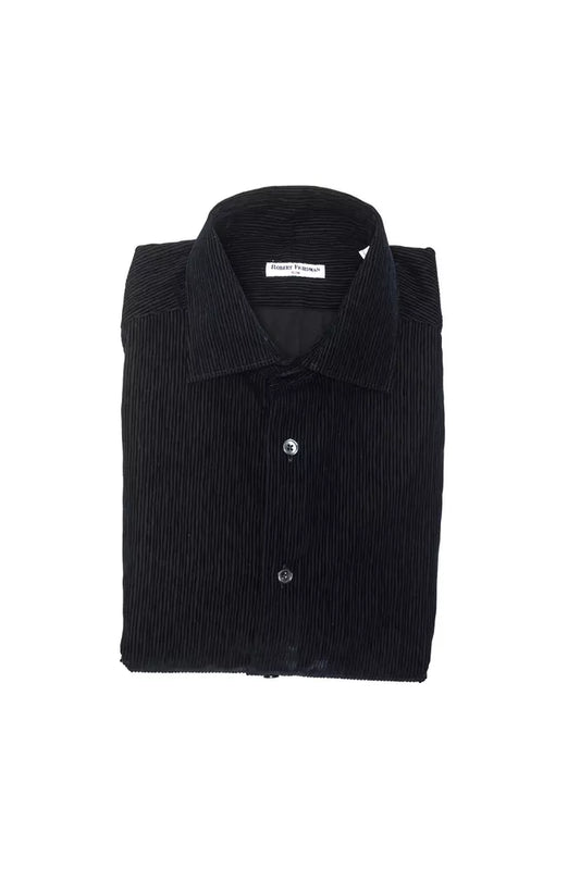 Robert Friedman Black Cotton Shirt for Men