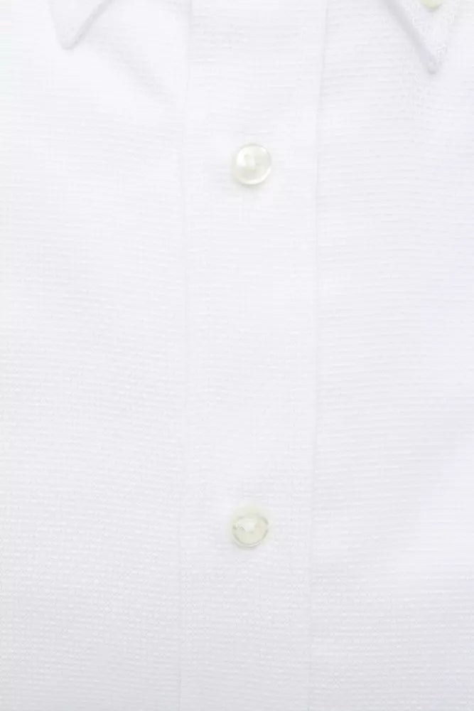 Robert Friedman Men's White Cotton Shirt