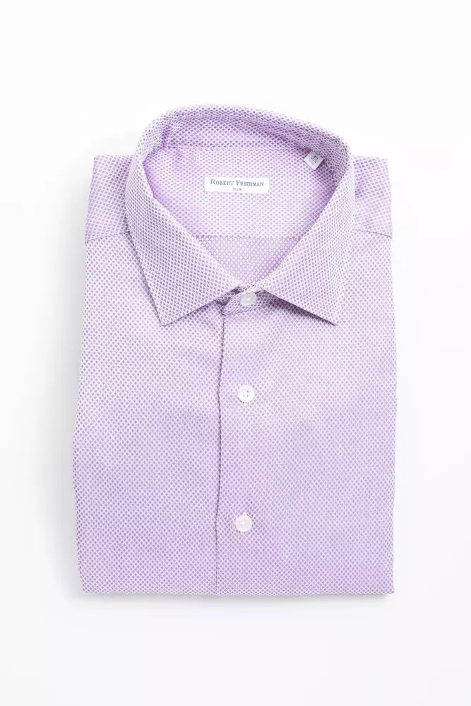 Robert Friedman Pink Cotton Shirt for Men