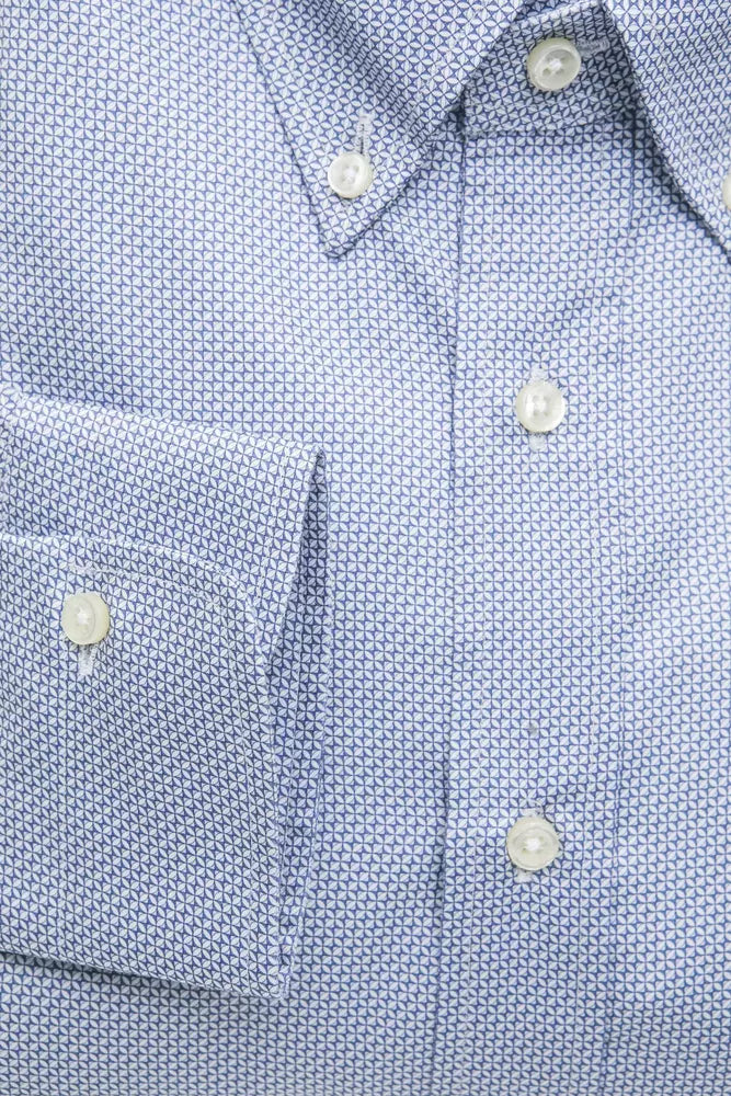 Robert Friedman Light Blue Cotton Shirt for Men