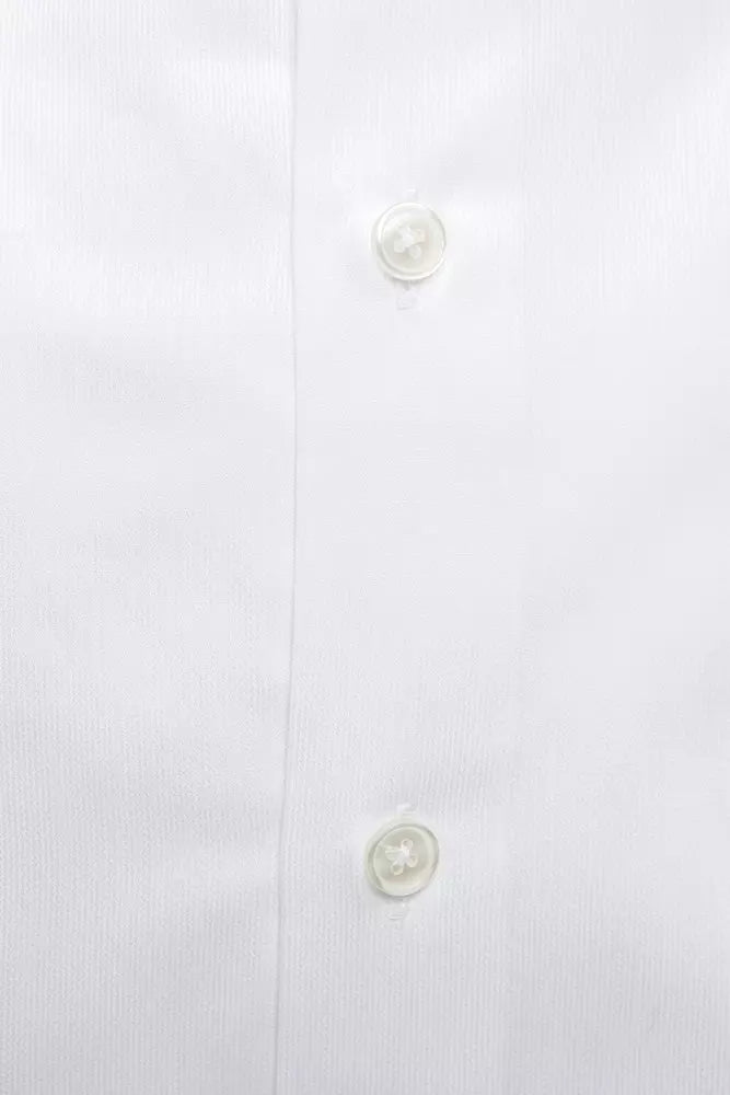 Robert Friedman Men's White Cotton Shirt