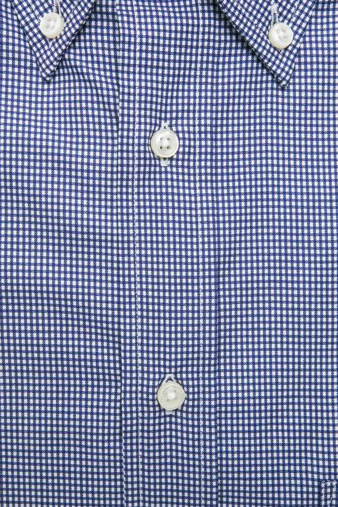 Robert Friedman Blue Cotton Shirt for Men