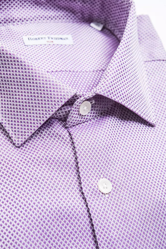 Robert Friedman Pink Cotton Shirt for Men