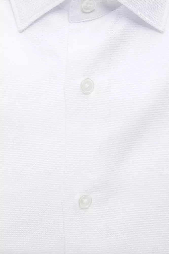 Robert Friedman Men's White Cotton Shirt