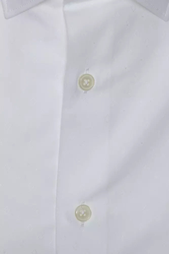 Robert Friedman Men's White Cotton Shirt