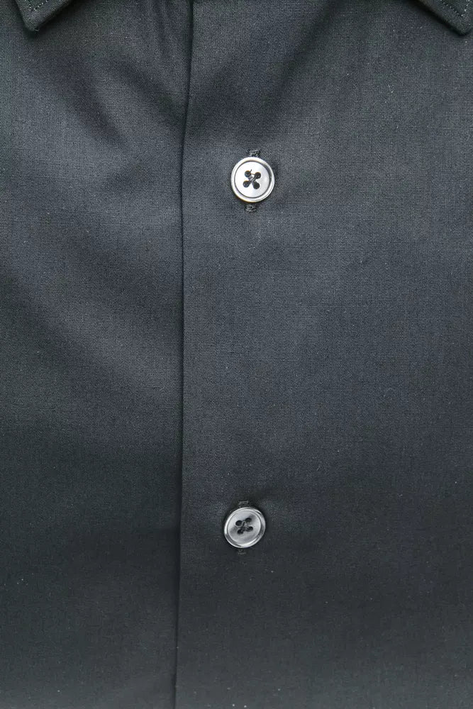 Robert Friedman Black Cotton Shirt for Men