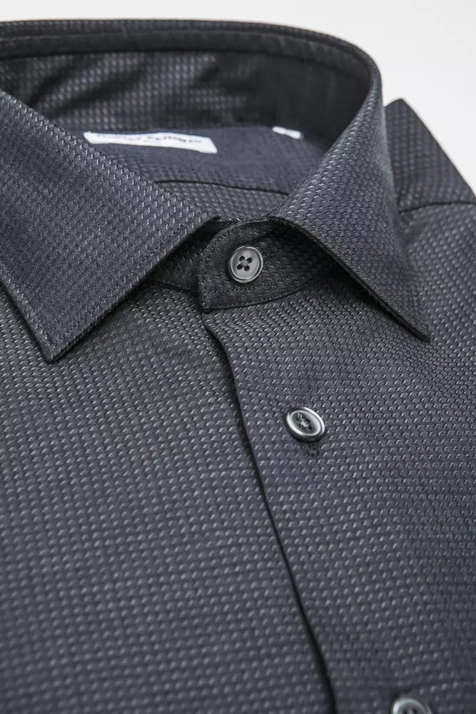 Robert Friedman Black Cotton Shirt for Men