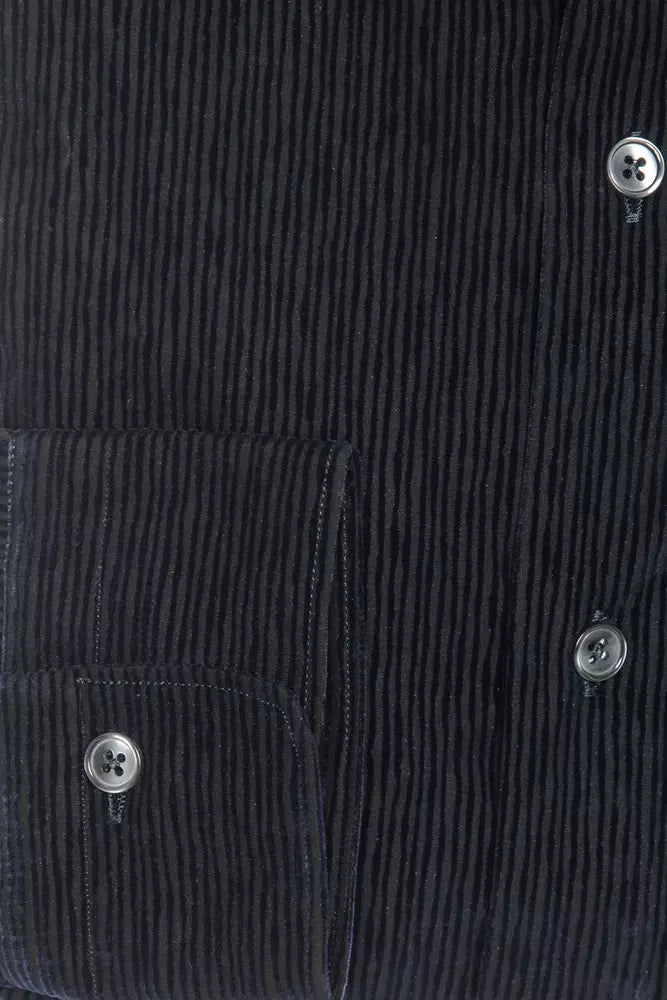 Robert Friedman Black Cotton Shirt for Men