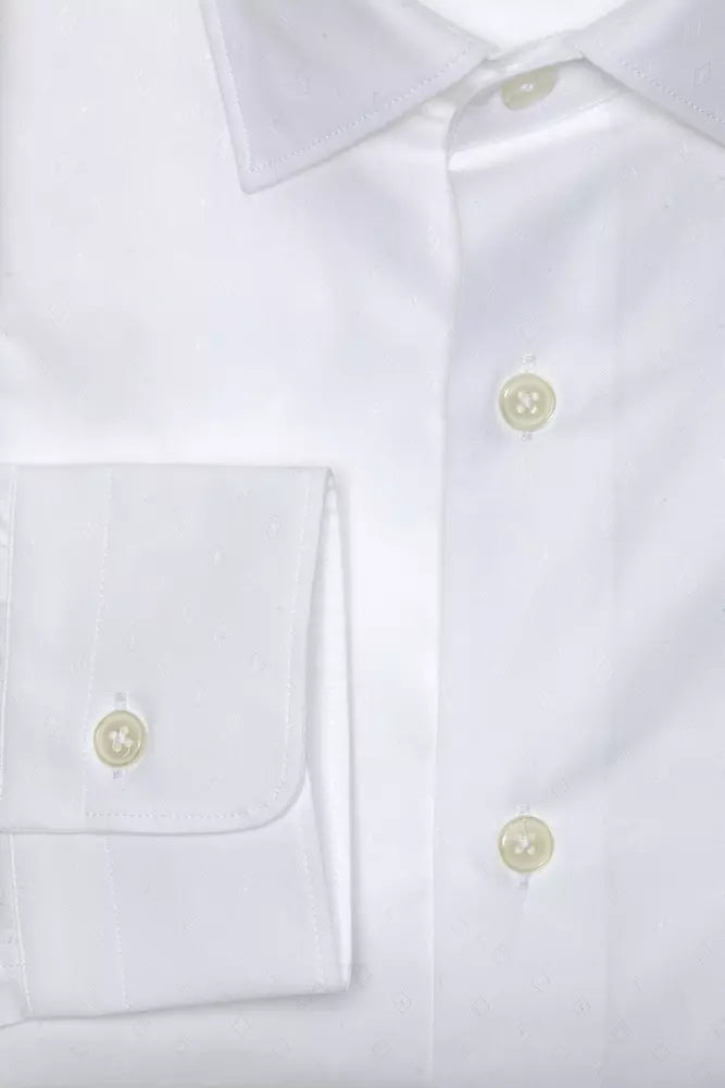 Robert Friedman Men's White Cotton Shirt