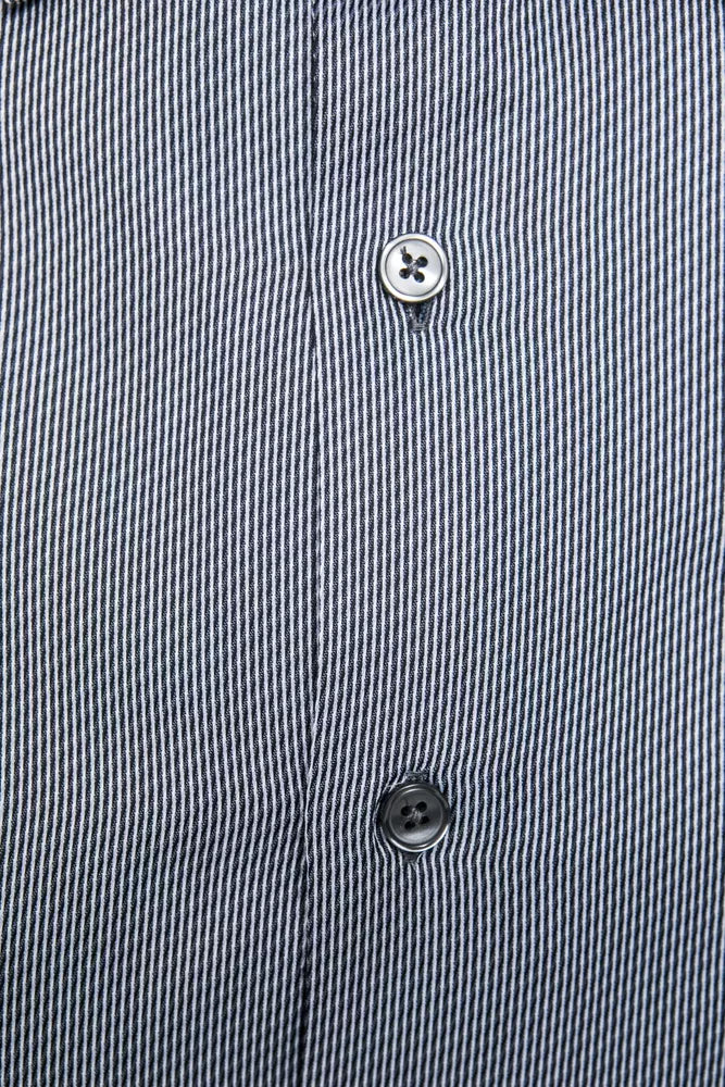 Robert Friedman Blue Cotton Shirt for Men