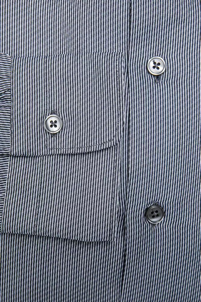 Robert Friedman Blue Cotton Shirt for Men