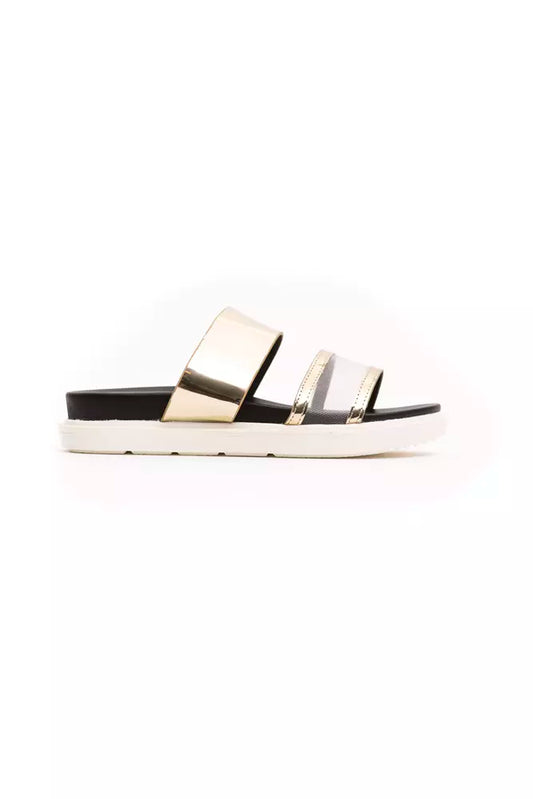 Péché Originel Gold Polyethylene Women's Sandal