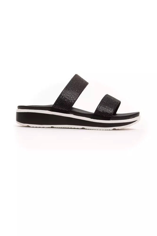 Péché Originel Black Textile Women's Sandal