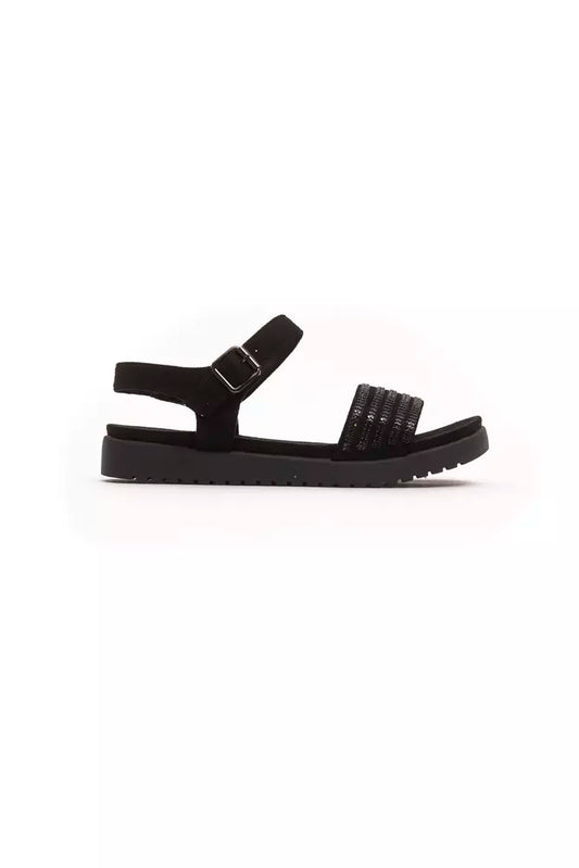 Péché Originel Black Textile Women's Sandal